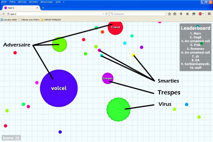 Trespes sur Agar.io