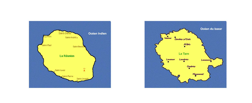 Comparaison Tarn - Réunion