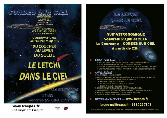 Nuit astronomique à La couronne - 29 juillet 2016 - CORDES SUR CIEL