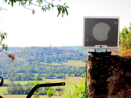 Eclipse annulaire du 1er septembre 2016 vue en direct depuis Cordes sur Ciel 01