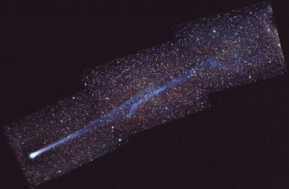 La comète Hyakutake le 26 mars 1996. Photo D. Dierick