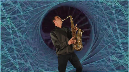 Capitaine Déhaut au saxophone