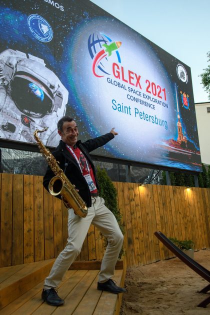 Pierrot Déhaut et son saxophone au GLEX 2021